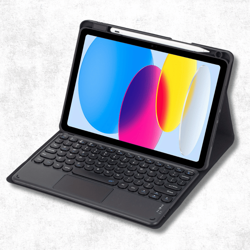 Capa com Teclado para iPad 7ª à 10ª Geração, iPad Air e Pro
