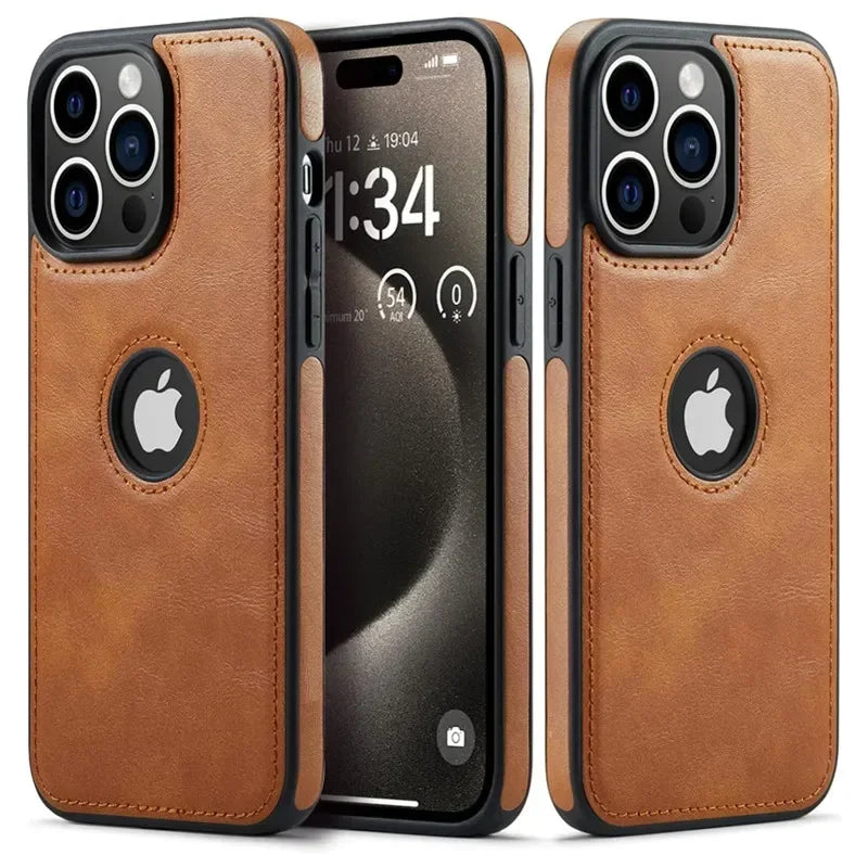 CadCase® Lux – Capa Slim de Couro Clássico para iPhone