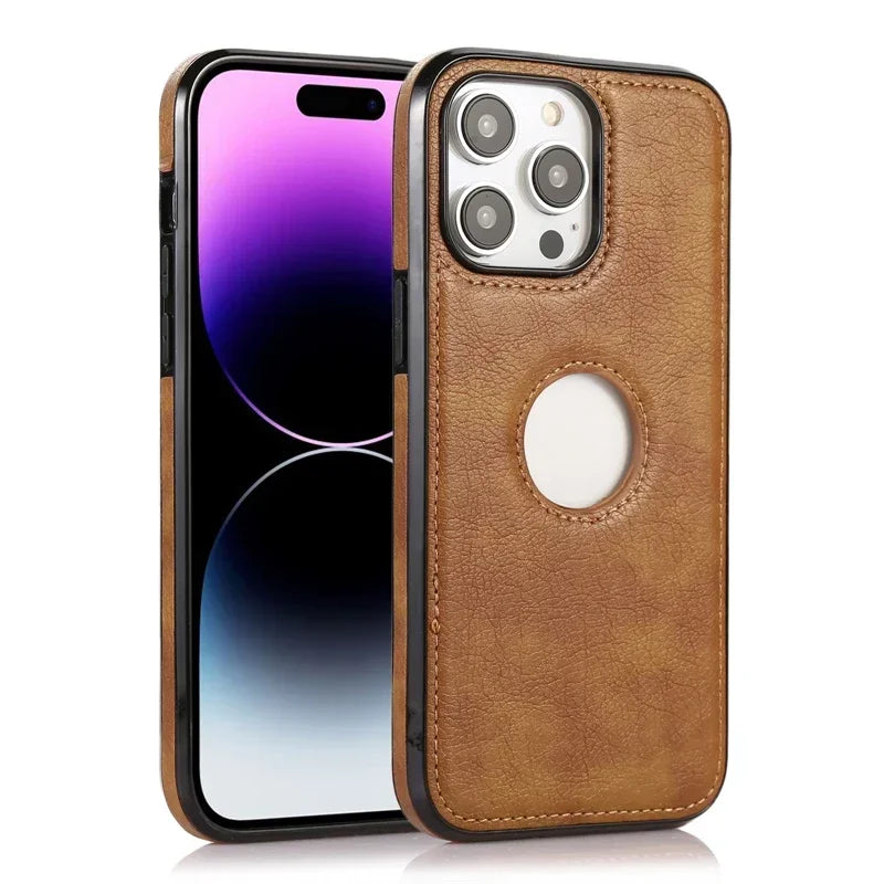 CadCase® Lux – Capa Slim de Couro Clássico para iPhone