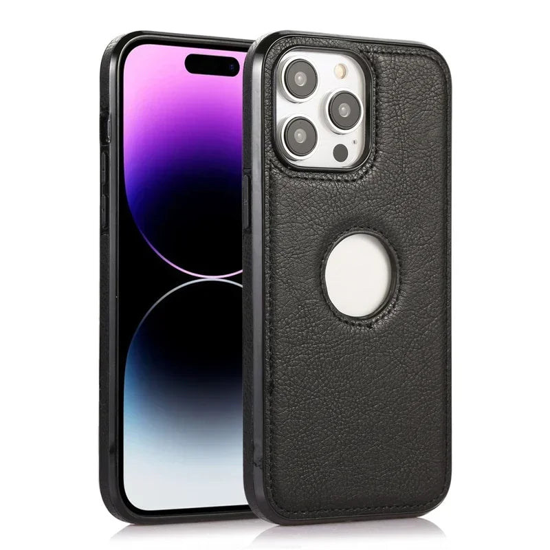 CadCase® Lux – Capa Slim de Couro Clássico para iPhone