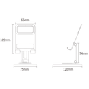 Suporte de Metal Ajustável 360° Para Tablet e Celular - Cadive